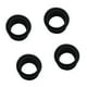 thumbnail image 1 of 4 piezas de caucho negro de la barra de pesca sostenedor polo reposa los protectores del estante del estante, 1 of 2