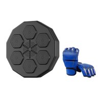 Magideal - Máquina De Boxeo De Música Inteligente, Objetivo De Pared De Boxeo De Música Electrónica Con Guantes, Almohadilla De Perforación Doméstica Montada En Garra De Tigre Azul