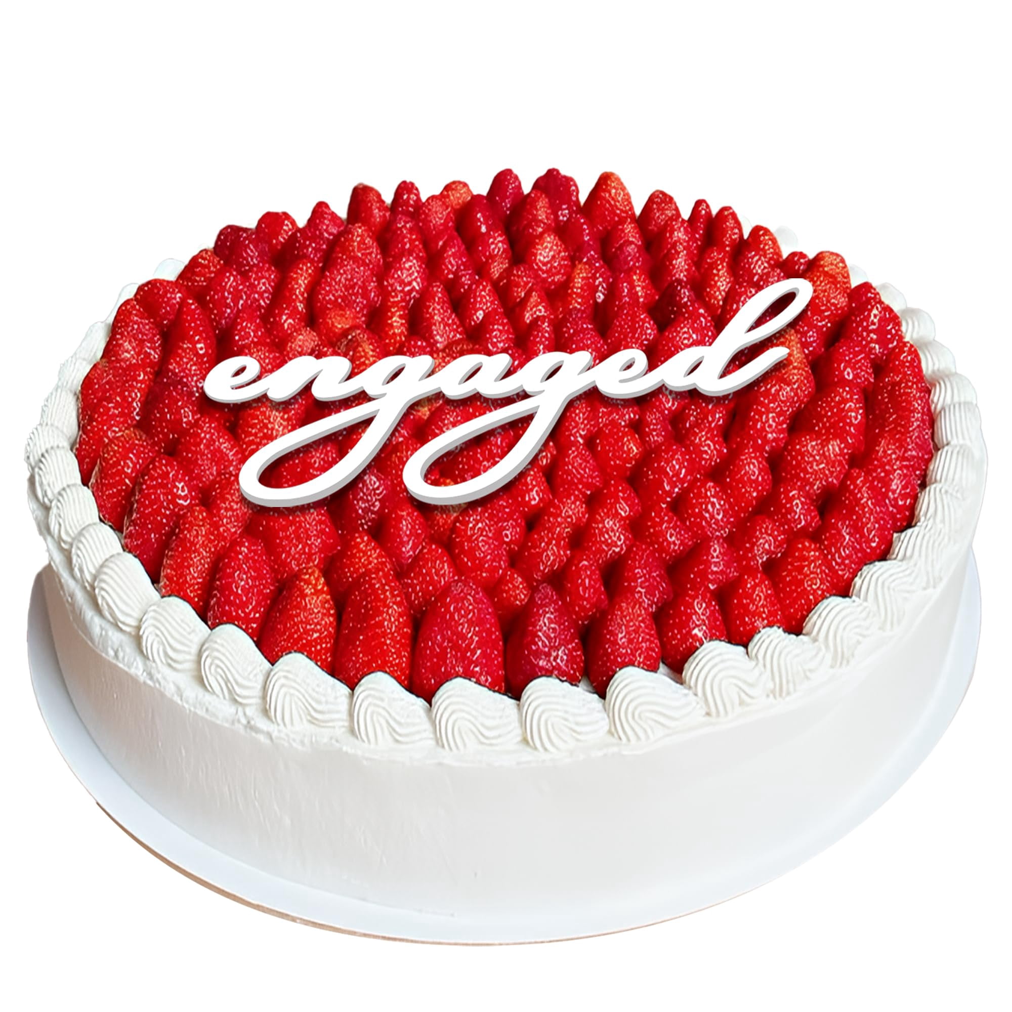 Adorno Para Tartas, Acrílico, Vintage, Con Forma De Corazón, Cutylight, Blanco