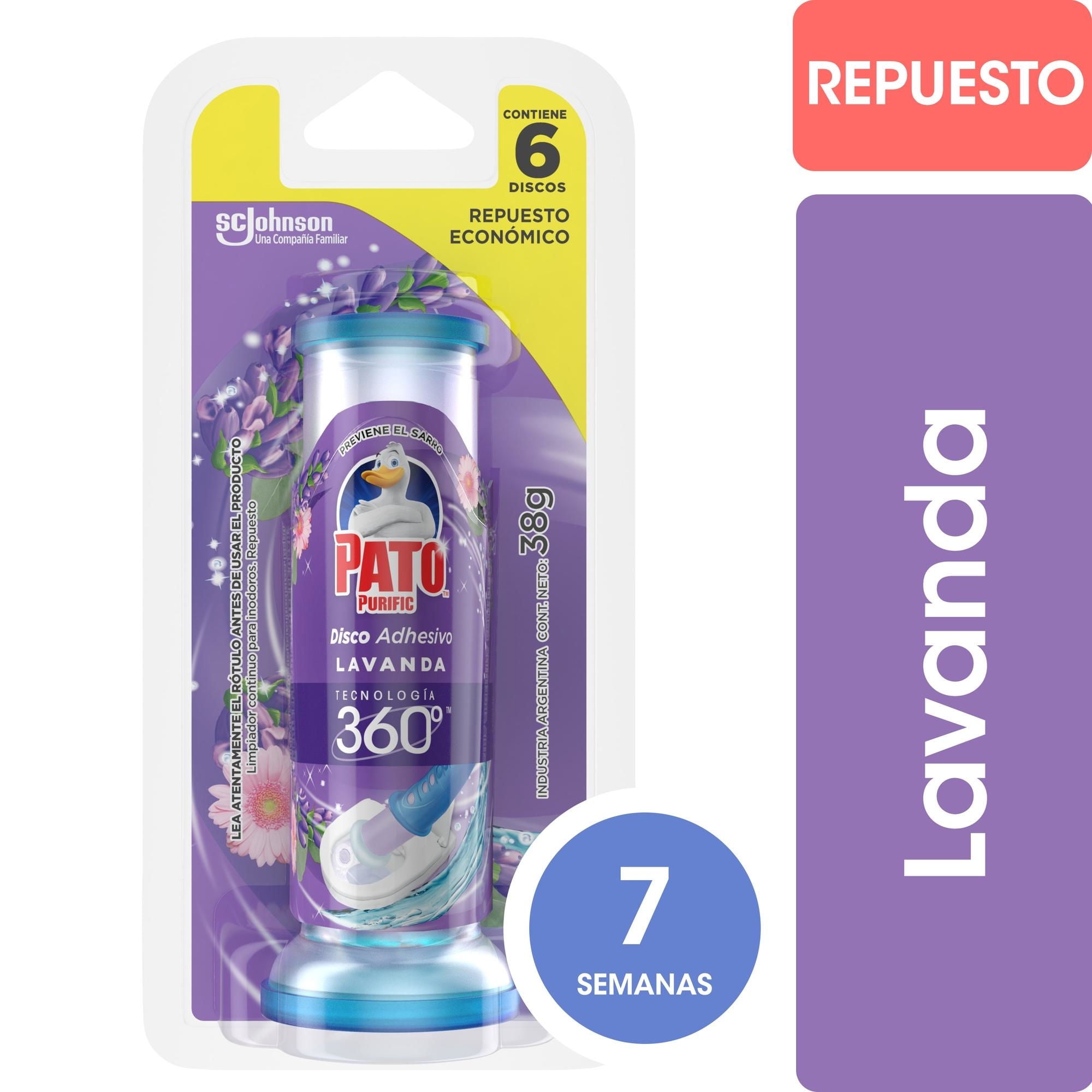 Repuesto Adhesivo Lavanda 6 Discos 38 g Pato