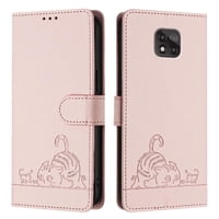 Funda Tipo Cartera Foxdock Para Motorola Moto G Power 2021 Con Soporte, Ranuras, Rfid, Diseño De Gato