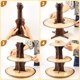 thumbnail image 4 of Soporte para Cupcakes BenLouis Rústico de Madera de 3 Niveles, 40 cm de Alto, 4 of 7