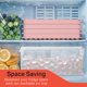 thumbnail image 5 of Juego de bandejas para cubitos de hielo Emporio Kitchen, 2 unidades, libre de BPA, rosa, 5 of 8