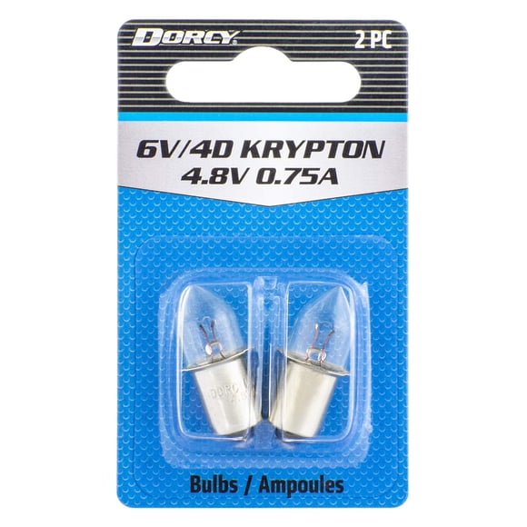 Bombilla Dorcy 41-1663, 4,8 V, 0,75 A, azul criptón, paquete de 2
