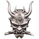 thumbnail image 2 of Etiqueta Engomada Japonesa Oni Samurai Para Auto Motocicleta Logo Decoración Etiqueta Plateado, 2 of 5