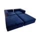 thumbnail image 2 of Sofa Cama Arkos Dos Cuerpos En Felpa Azul Marino, 2 of 3