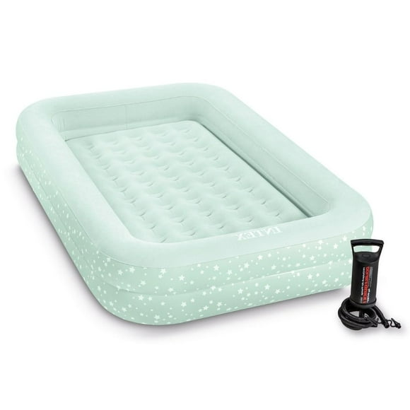 Colchón Inflable 1 Plaza Niño 107x168x25 Cm Kidz Travel Gris