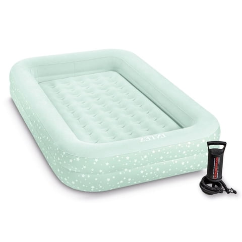 Intex - Colchón Inflable 1 Plaza Niño 107X168X25 Cm Kidz Travel Gris