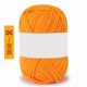 thumbnail image 1 of Xiao Hua Hilo de ganchillo, 2 ovillos, 25 gramos por ovillo, hilo suave hecho a mano, apto para principiantes y adultos, suéteres y fundas de almohada decorativas de ganchillo, color naranja., 1 of 3