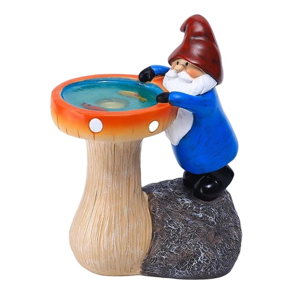 Estatua De Gnomo Solar Centro De Mesa De Regalo Impermeable Lindo Para Cumpleaños Al Aire Libre