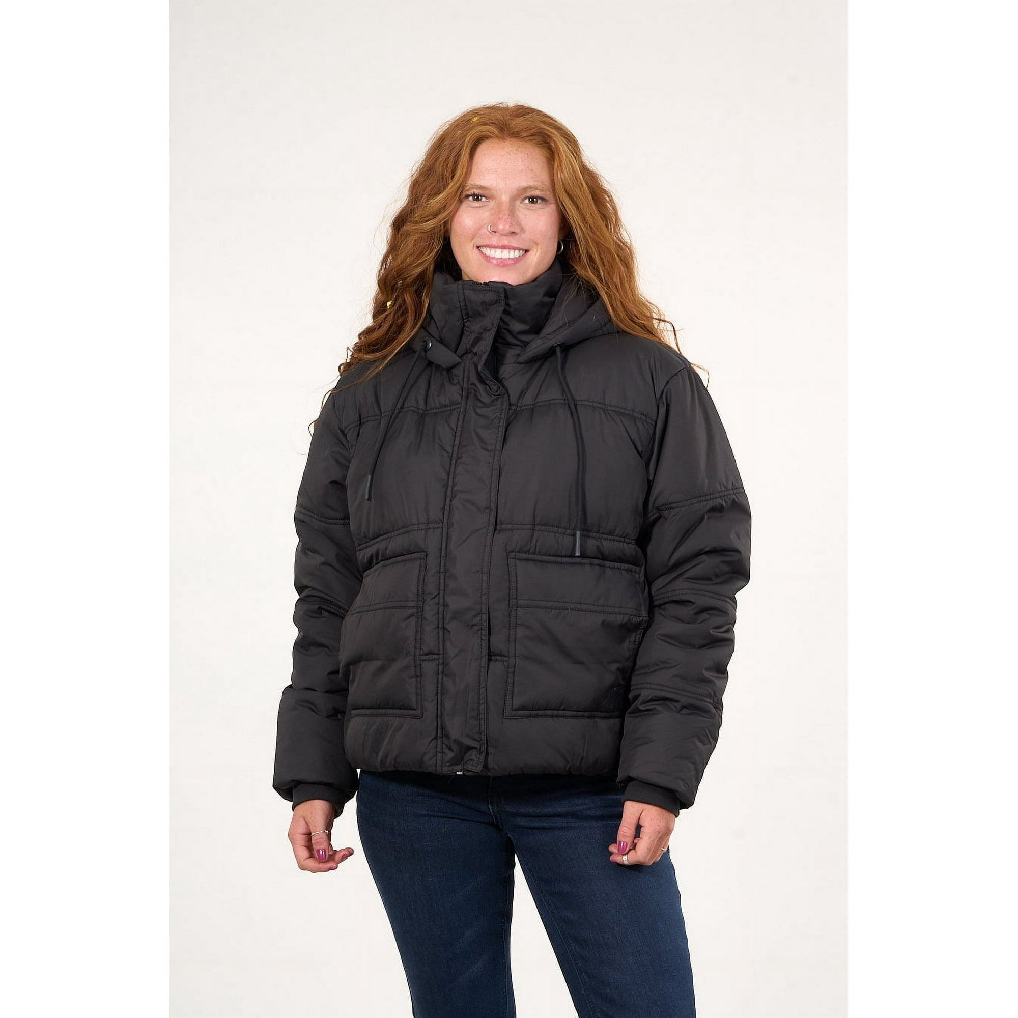 Polemic - Parka Puffa Con Polar Interior Negro Mujer