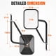 thumbnail image 2 of Espejos Moker para Jeep Wrangler CJ, YJ, TJ, JK, JL y JT (par), 2 of 7