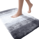 thumbnail image 1 of Alfombra De Baño De Microfibra Absorbente Extrasuave Gris #3, 1 of 3