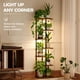 thumbnail image 4 of Soporte para plantas con luz de cultivo Bamworld, 7 niveles, metal, madera, 4 of 7