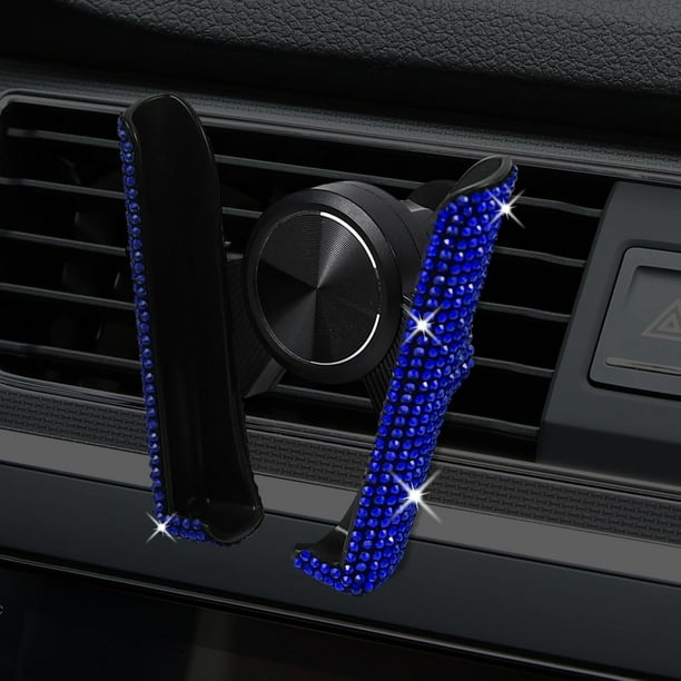 Soporte de Cristal Ajustable para Teléfono de Coche - Soporte de Salpicadero para Ventilación de Aire, Soporte Universal para Teléfono Móvil de Vehículo - Azul