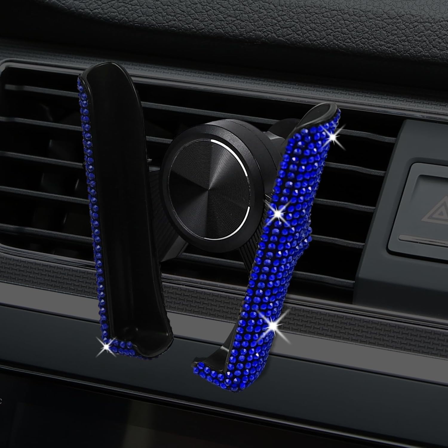 Genérico - Soporte De Cristal Ajustable Para Teléfono De Coche - Soporte De Salpicadero Para Ventilación De Aire, Soporte Universal Para Teléfono Móvil De Vehículo - Azul