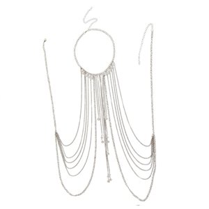 Ioensy - Cadena Para El Cuerpo Para Mujer, Cadena Para El Pecho A La Moda Para Fiestas, Festivales De Música, Danza Del Vientre