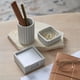 thumbnail image 4 of Set organizador de escritorio KIBAGA de concreto de 3 piezas, elegante, 4 of 9