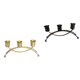 thumbnail image 5 of 2 Piezas 3 Brazos Candelabro Moderno Pilar Decorativo Candelero Oro Negro, 5 of 5