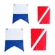 thumbnail image 1 of Bandera De Barco De Nailon De 4 Piezas, Marcador De Bandera De Buceo, Rojo Y Azul, 1 of 3