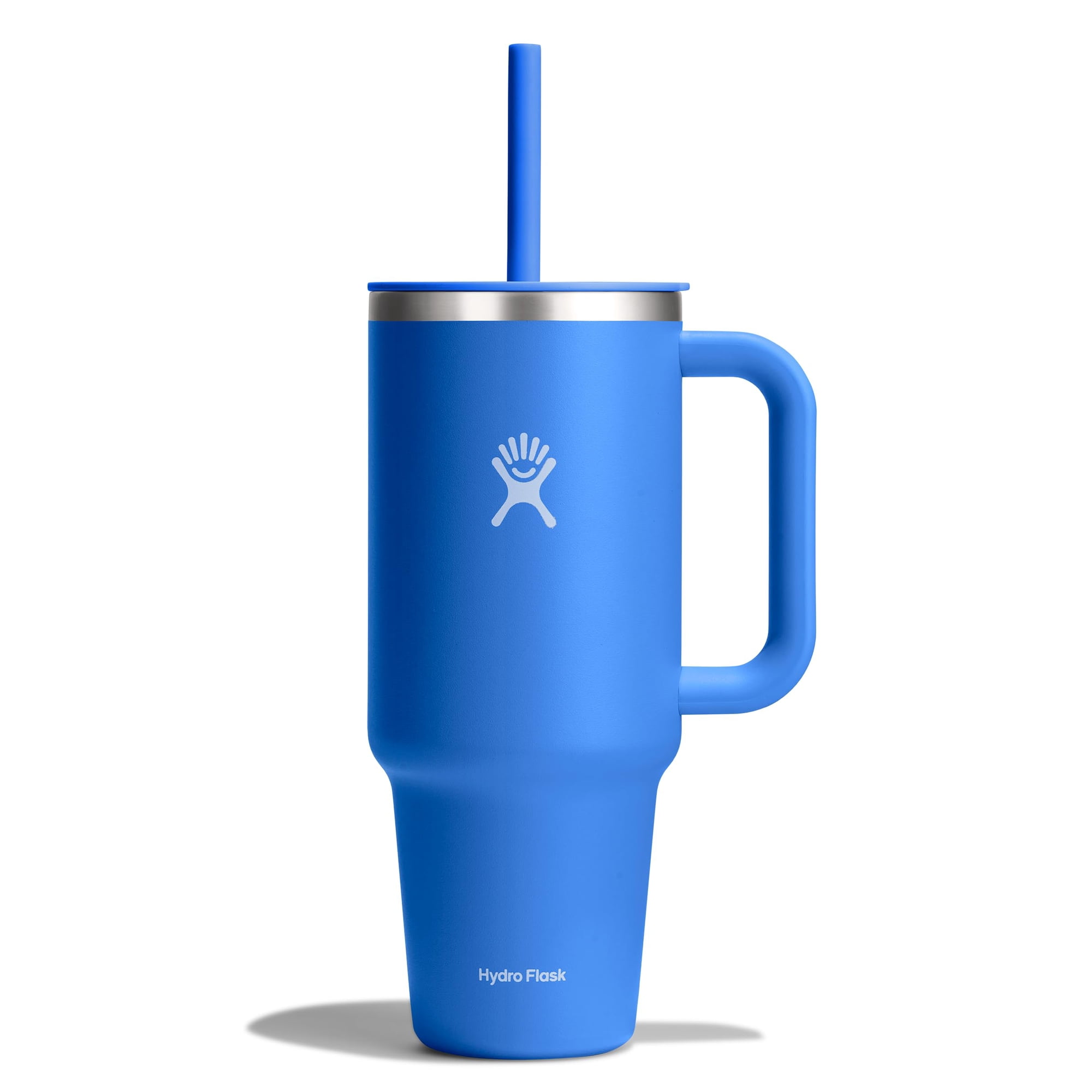 Vaso De Viaje Hydro Flask De 1,2 L Con Asa, Tapa Y Color Azul Pajizo