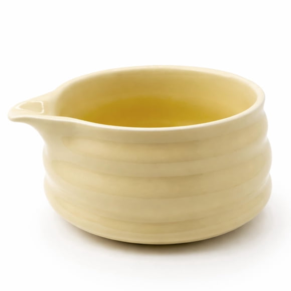Tazón Matcha BlendWell Cerámico Chawan con Pico Amarillo