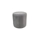 thumbnail image 1 of Pouff Redondo Felpa Gris, 1 of 3