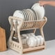 thumbnail image 2 of Escurridor de Platos 2 Niveles Plástico Beige Organizador, 2 of 2