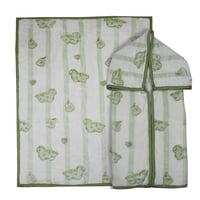 Saco Con Broche Ultra Soft Dino 80X110Cm Verde Bebesit