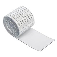 Magideal - Espejo Mosaico Azulejos Adhesivos Disco Baldosas Lámina Acrílica Decorativa Para Proyectos De Bricolaje Manualidades Collage Artístico Adecuado Para D Azulejo Grande De 30X30Cm