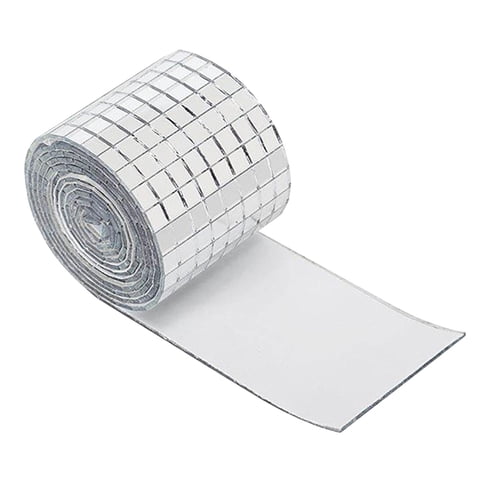 Magideal - Espejo Mosaico Azulejos Adhesivos Disco Baldosas Lámina Acrílica Decorativa Para Proyectos De Bricolaje Manualidades Collage Artístico Adecuado Para D Azulejo Grande De 30X30Cm