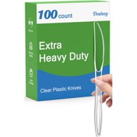 Cuchillos Desechables De Plástico Dealusy Extra Resistentes X100