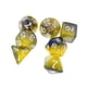 thumbnail image 2 of 7 Uds Dados Poliédricos D4 Y D6 D8 D10 D12 D20 Para Juegos De Rol Regalos Recuerdos De Fiesta Negro Amarillo, 2 of 3