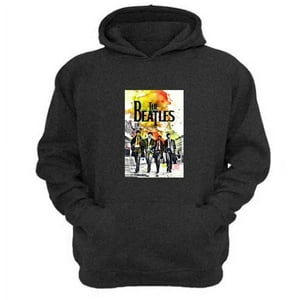 Genérico - Polerón Canguro The Beatles Gris Oscuro Talla Xl Unisex