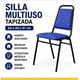 thumbnail image 1 of Silla Multiuso Tapizada Azul para Auditorios y Eventos, 1 of 6