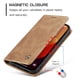 thumbnail image 5 of CaseMe Funda de Cuero para iPhone 15 Pro Max, Funda de Cuero Tipo Billetera con Tarjetero, Cierre Magnético, a Prueba de Golpes, Soporte, Funda Protectora para iPhone 15 Pro Max, Marrón, 5 of 12