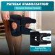 thumbnail image 2 of Rodillera Med Spec 3XL Estabilizador de Rótula Negra, 2 of 8