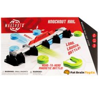 Magnetic Trick Shot Game Fat Brain Toys Magshuto Knockout Rail