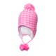 thumbnail image 1 of Gorro Bebé Niña Tejido con Pompones Rosado, 1 of 2