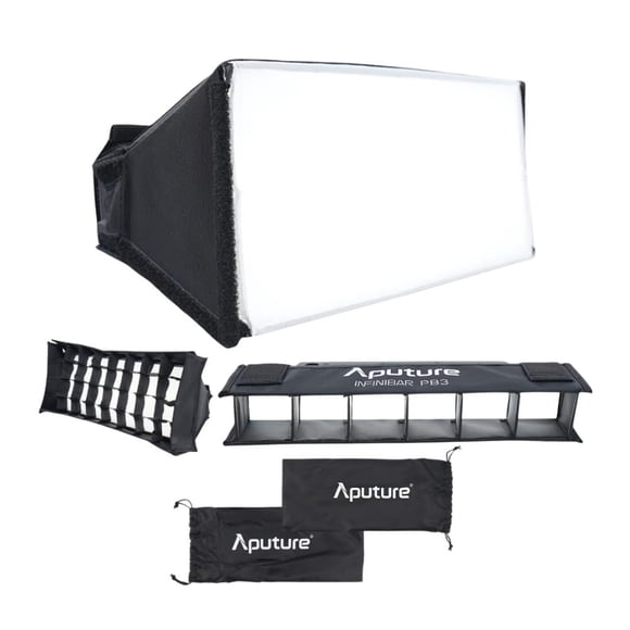 Kit Modificador de Luz Softbox Aputure INFINIBAR PB3 con Rejilla de 45°