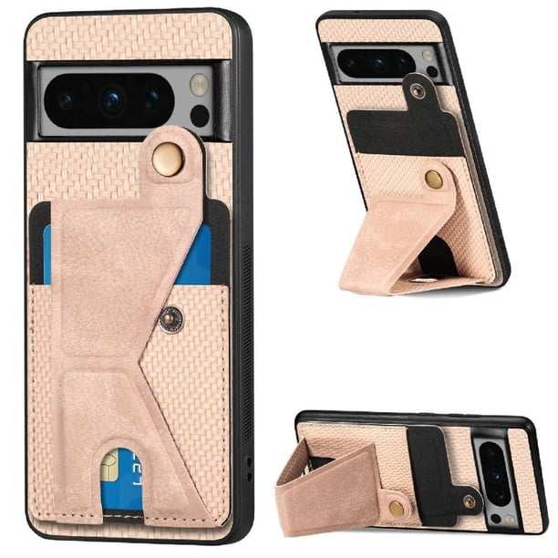 Funda Resistente para Google Pixel 8 Pro con Tarjetero y Soporte, Diseño Magnético Blanco