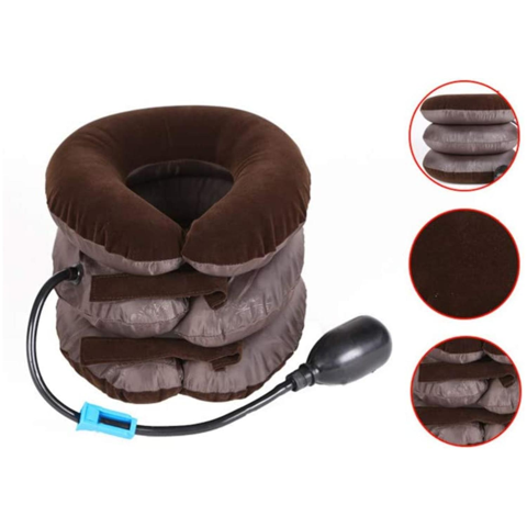 Movi - Soporte Cervical Inflable Con Bomba Manual Y Ajuste Velcro