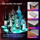thumbnail image 4 of Expositor de bebidas alcohólicas Aisthtea con iluminación LED, 3 niveles, 80 cm, 24 botellas, 4 of 7