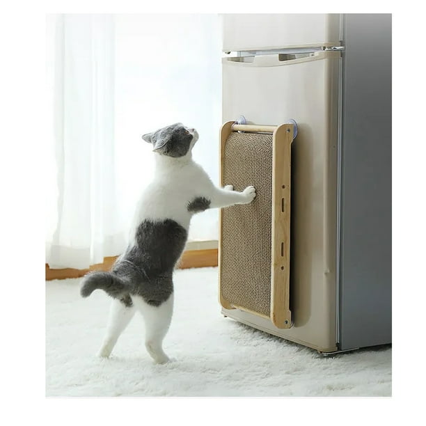 Rascador Vertical Para Gatos Triangular 3 En 1 - Poste De Madera Para Afilar Uñas, Juguete Para Mascotas