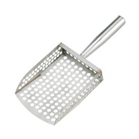 Magideal - Cuchara De Arena De Acero Inoxidable, De Arena De Tamizado Rápido, De Excavación Resistente De Metal Para Detección De Metales, Accesorios