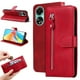 thumbnail image 1 of Funda con Cremallera para OPPO A78 4G, Carcasa Cartera de Cuero PU con Soporte y Tarjetero, 1 of 6