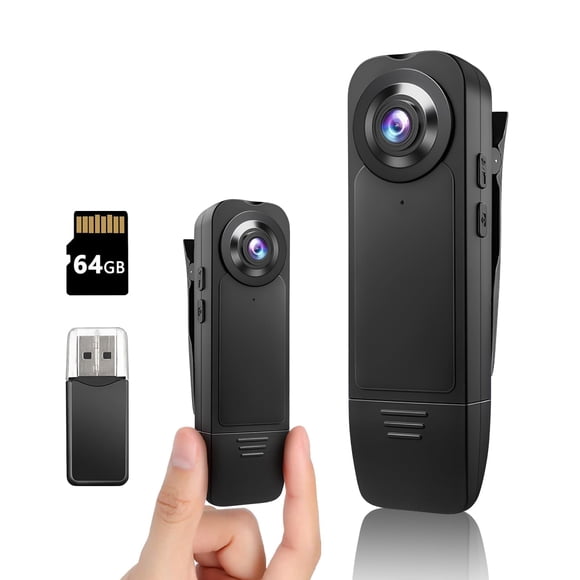 Cámara corporal kaysunlink A18 1080P FHD con tarjeta de memoria de 64 GB