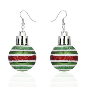 Veat00L - Pendientes, Pendientes De Bola De Navidad, Joyas De Navidad, Moda Y Novedad, Pareja Perfecta, Pendientes De Mujer