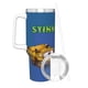 thumbnail image 3 of Stinky y Dirty Vaso aislado de acero inoxidable con asa, diseño temático, regalo para familia, amigos y fans; incluye pajita y encaja en el portavasos estándar, 40 oz, 3 of 6