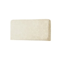 Xusx111 - Cubiertas De Cabecera De Cama Estirable, Tapa De Cabecera De Tela Jacquard, Cubierta Protectora A Prueba De Polvo Suave Para Cabecera Tapiceada Reina Rey (Crema Blanca 1,2 M)